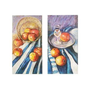 Still life on woodboard. Wall decor